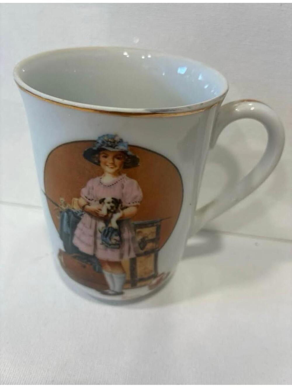 Vintage Norman Rockwell "Vacation's Over" Vintage Mug 1981